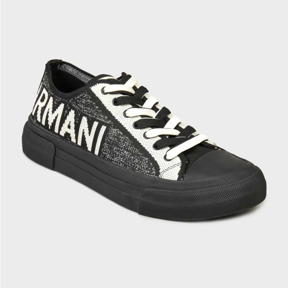 Armani Black and White Sneakers